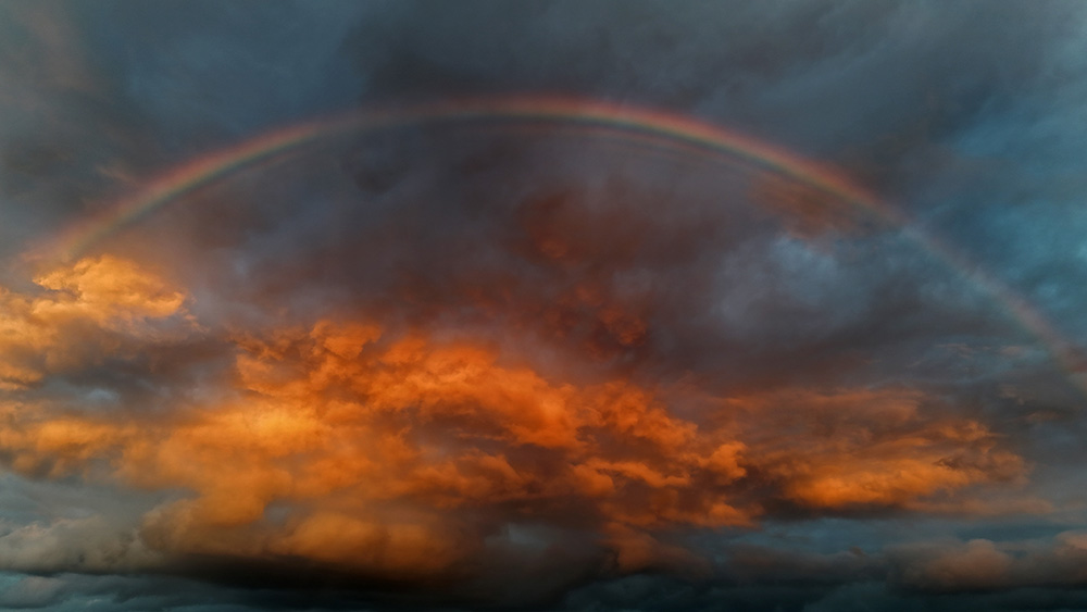 Abendregenbogen Abendregenbogen